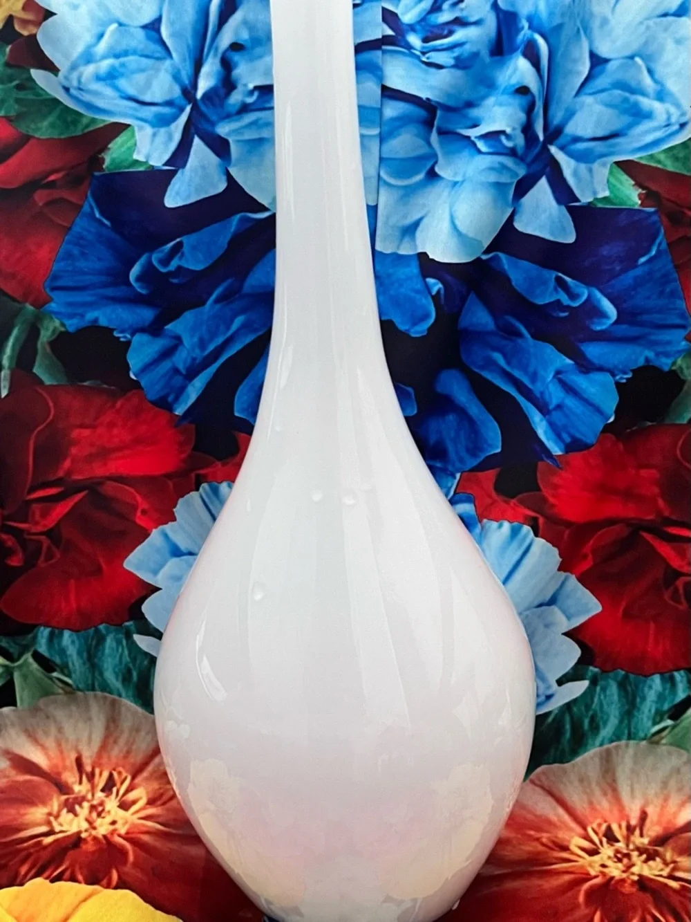 IKEA White Glass Bud Vase